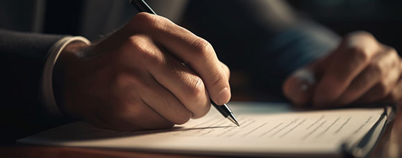 Assinatura de contrato